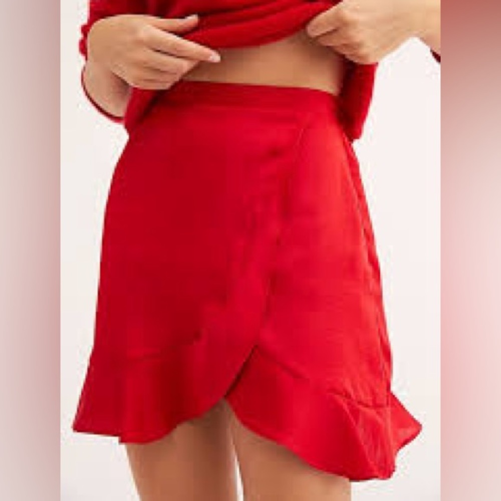 Free People New Without Tags Res Ruffle Skirt